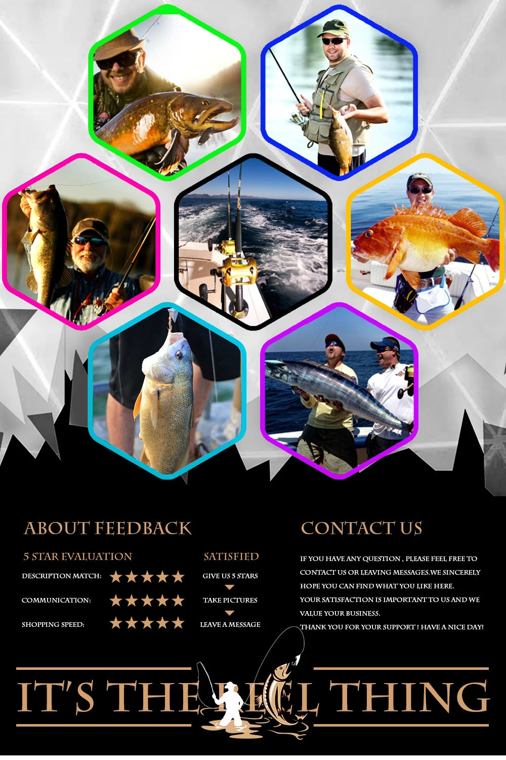 Kit Pesca Alicate Corta Linha + Pegador de Peixe com Trava