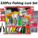 Kit de Iscas Artificiais para Pesca – 320 Peças Sortidas com Estojo Organizador