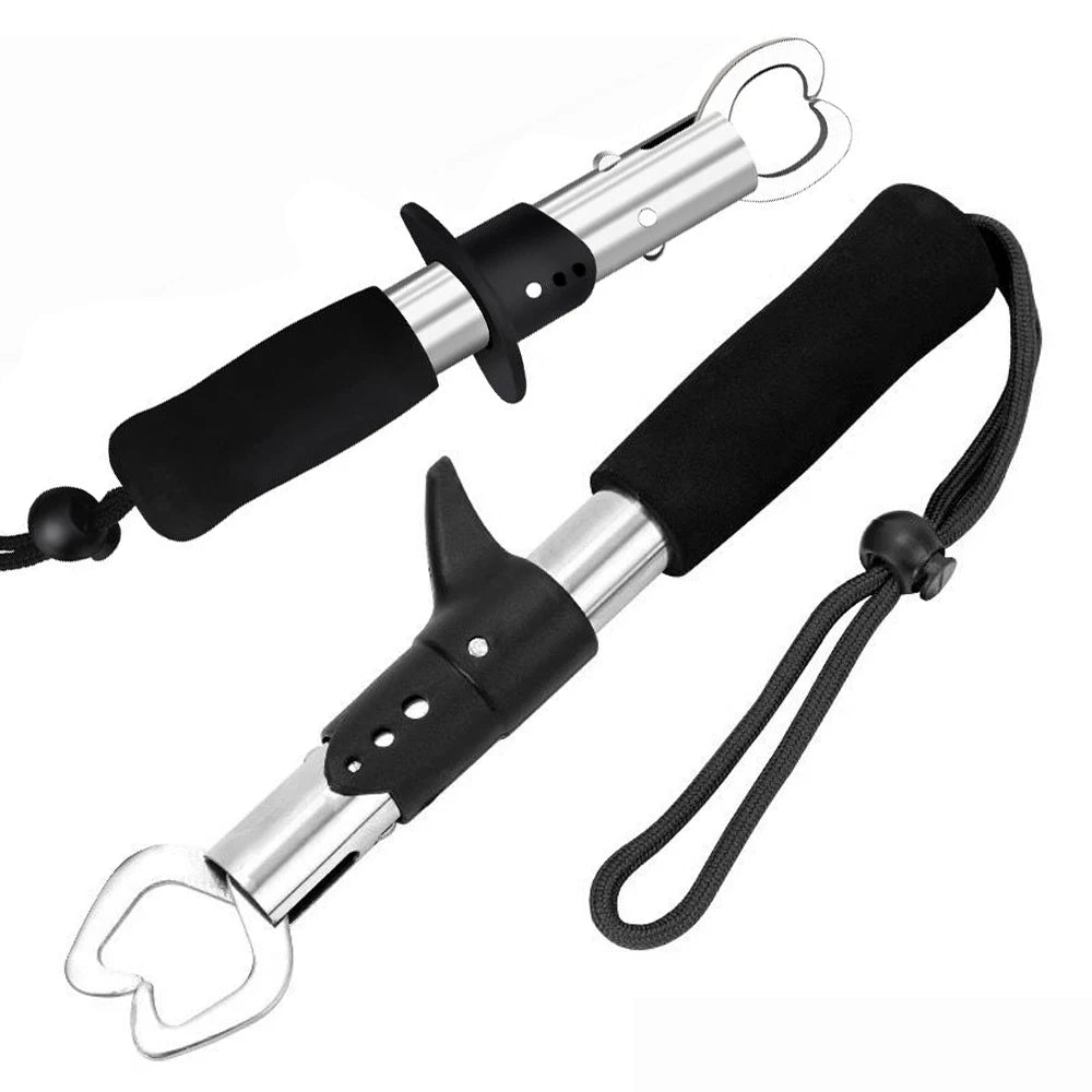 Kit Pesca Alicate Corta Linha + Pegador de Peixe com Trava