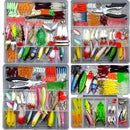 Kit de Iscas Artificiais para Pesca – 320 Peças Sortidas com Estojo Organizador