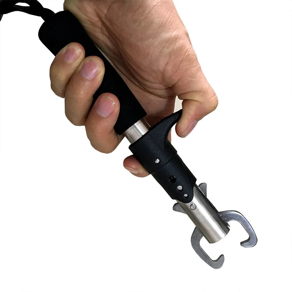 Kit Pesca Alicate Corta Linha + Pegador de Peixe com Trava